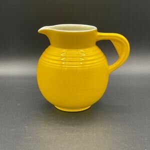 Rare Hall China Screaming Yellow Syrup Jar Pre-1942 No Lid